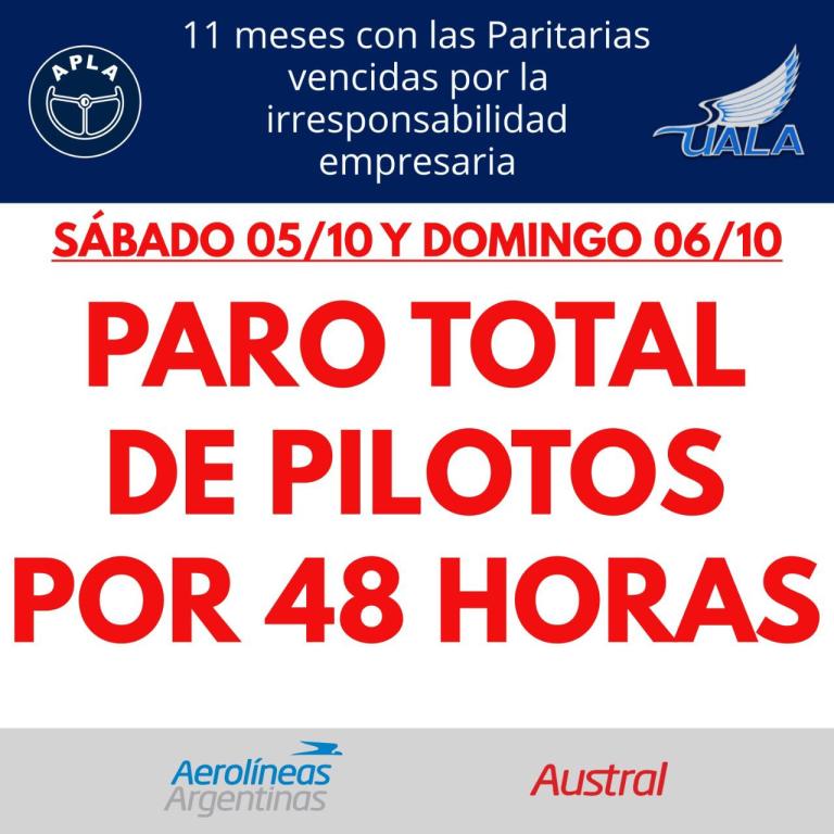 Paro pilotos