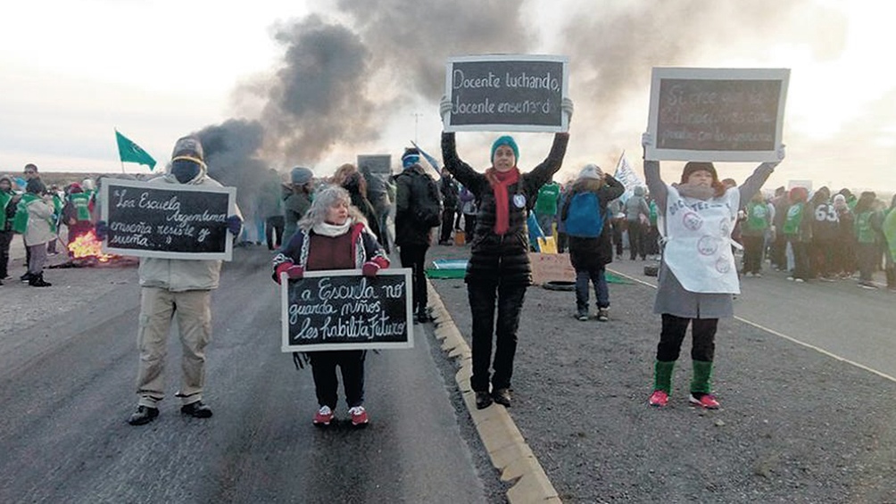 Paro docente en Chubut