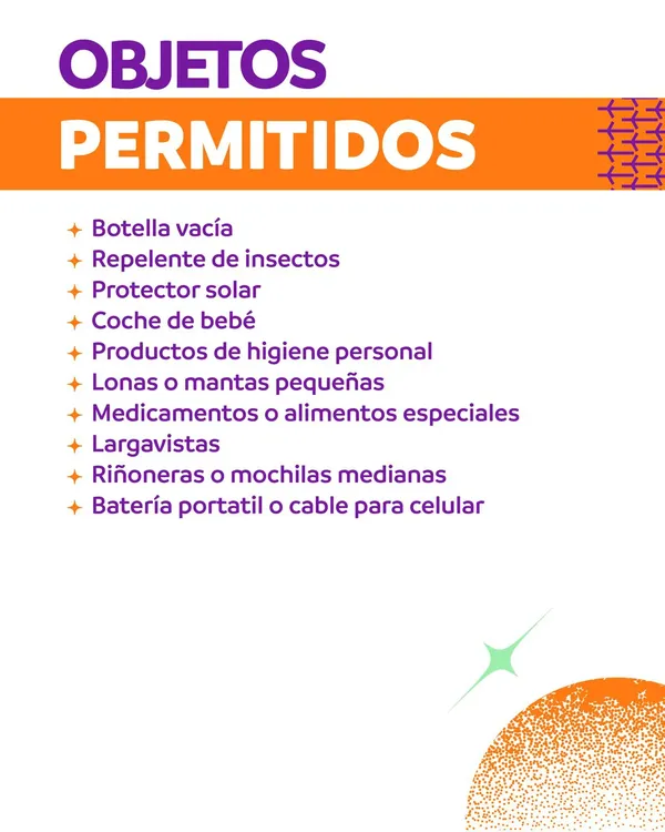 Objetos permitidos