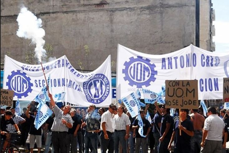 La UOM anunció un paro nacional de metalúrgicos para el 3 de mayo