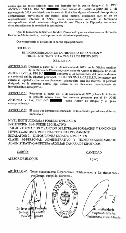 Decreto 0531-P-2025 Bis