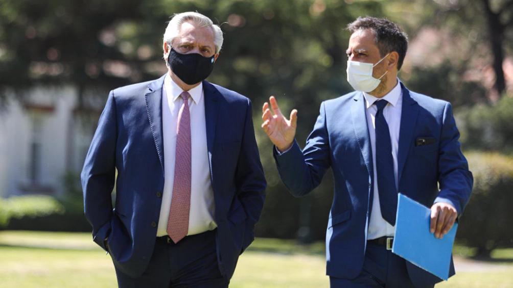 Alberto Fernández y Juan Cabandié