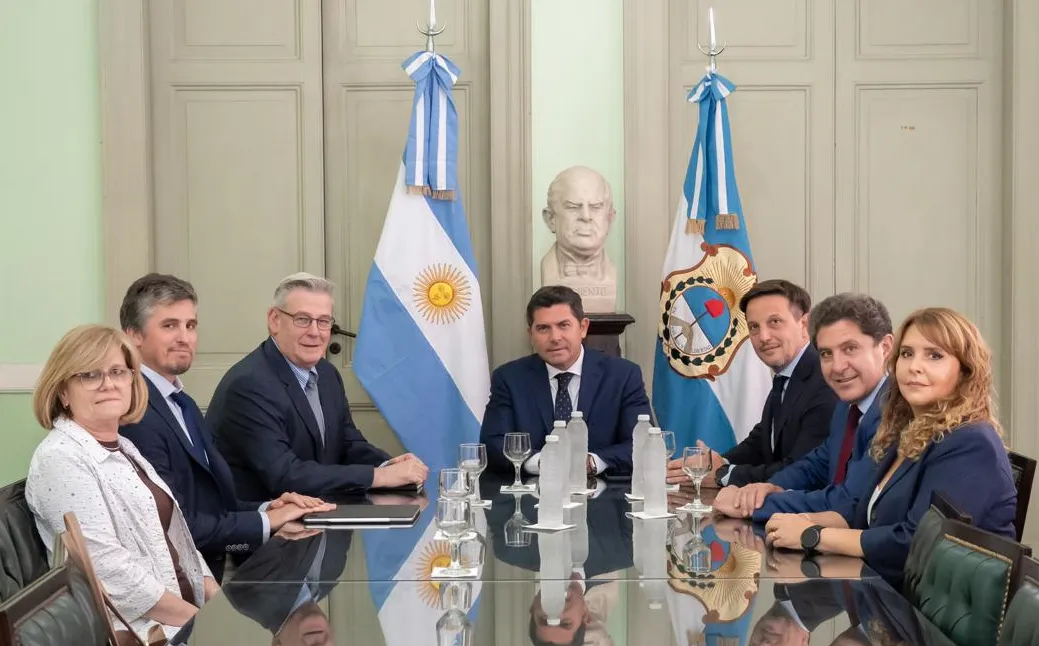 Marcelo Orrego con el CEO de Vicuña