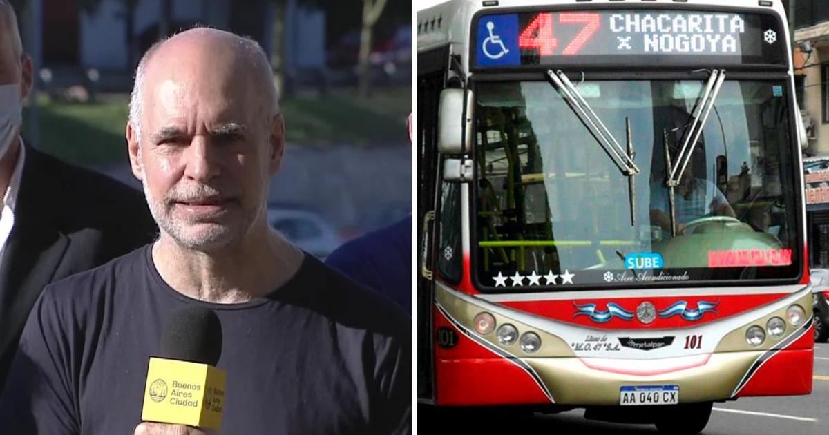 Larreta y transporte público
