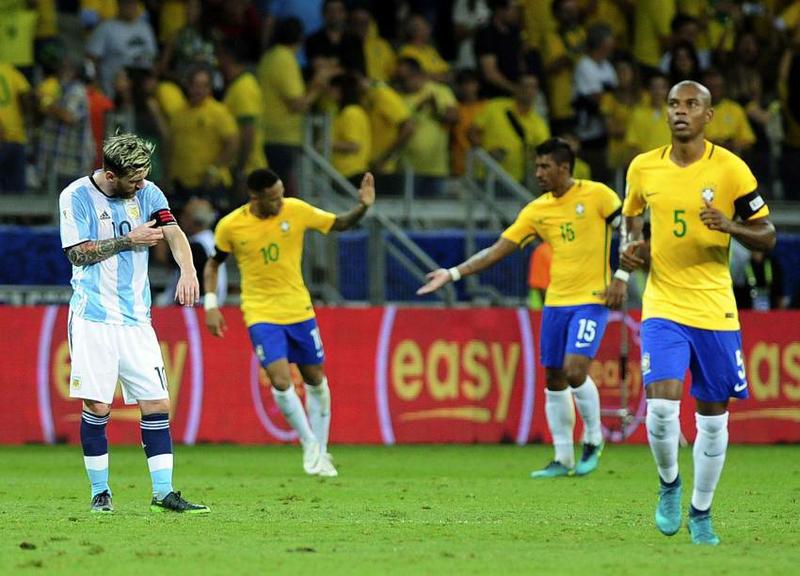 Brasil derrota a Argentina